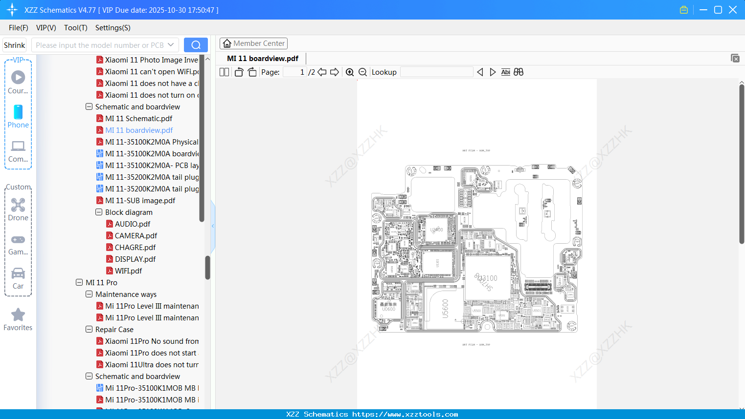 Xiaomi MI 11 Boardview